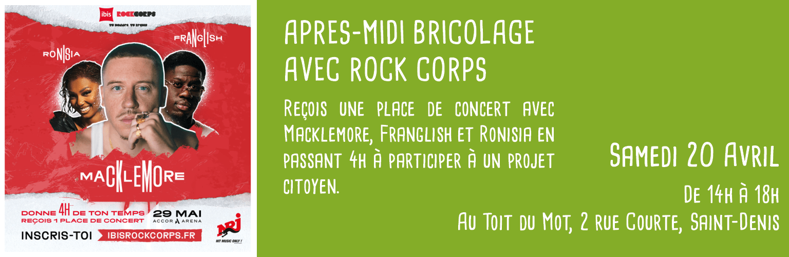 Bannière rock corps 20 04 24